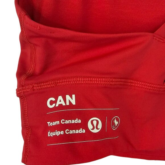 Lululemon Team Canada Energy Bra, Red, Strappy, Athletic, Gym, Size 10 - Picture 5 of 10